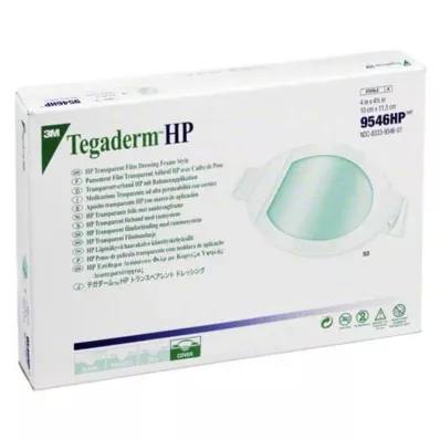 TEGADERM 3M Transpar.Verb.10x11,5 cm oval 9546HP, 50 unidades