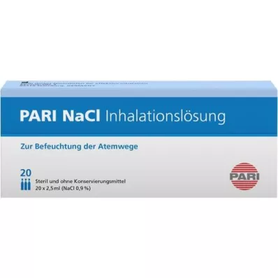 PARI Ampolas de solução para inalação de NaCl, 20X2,5 ml