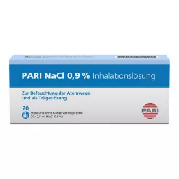 PARI Ampolas de solução para inalação de NaCl, 20X2,5 ml