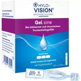 HYLO-VISION Pipetas de dose única Gel sine, 20X0,35 ml