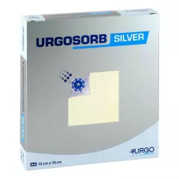 URGOSORB Compressas de prata 10x10 cm, 10 unidades