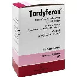 TARDYFERON Comprimidos de libertação prolongada, 100 unidades