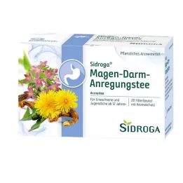 SIDROGA Saco de filtro de chá estimulante gastrointestinal, 20X2,0 g