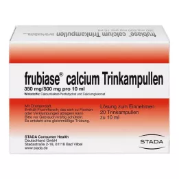 FRUBIASE CALCIUM T Ampolas de bebida, 20 pcs