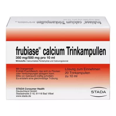 FRUBIASE CALCIUM T Ampolas de bebida, 20 pcs FRUBIASE CALCIUM T Ampolas de bebida, 20 pcs