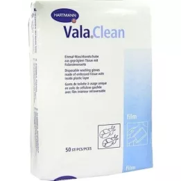 VALACLEAN Luvas de lavagem de películas, 50 pcs