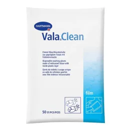 VALACLEAN Luvas de lavagem de películas, 50 pcs