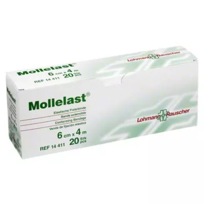 MOLLELAST Ligaduras 6 cmx4 m embaladas individualmente, 20 unidades