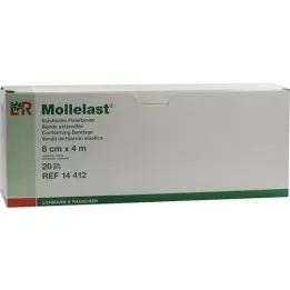 MOLLELAST Ligaduras 8 cmx4 m embaladas individualmente, 20 unidades