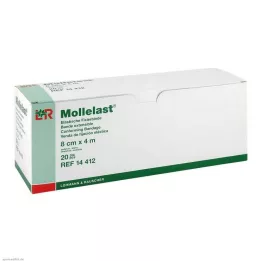 MOLLELAST Ligaduras 8 cmx4 m embaladas individualmente, 20 unidades