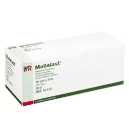 MOLLELAST Ligaduras 10 cmx4 m embaladas individualmente, 20 unidades
