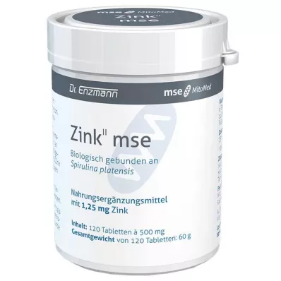 ZINK II MSE Comprimidos de 1,25 mg, 120 unidades ZINK II MSE Comprimidos de 1,25 mg, 120 unidades