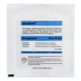 ALUDERM Compressas 10x10 cm, 1 unidade