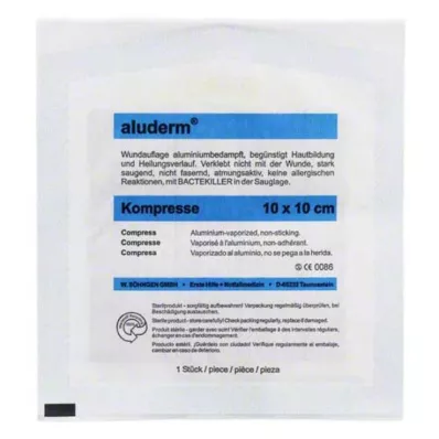 ALUDERM Compressas 10x10 cm, 1 unidade ALUDERM Compressas 10x10 cm, 1 unidade
