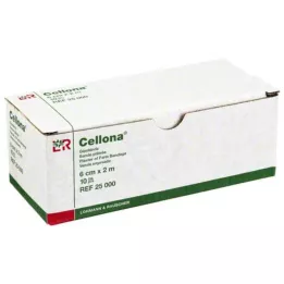 CELLONA Ligadura de gesso 6 cmx2 m, 2X5 pcs