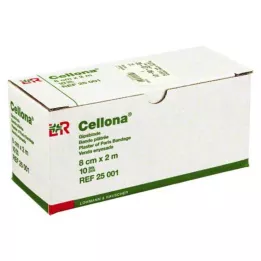 CELLONA Ligadura de gesso 8 cmx2 m, 2X5 pcs