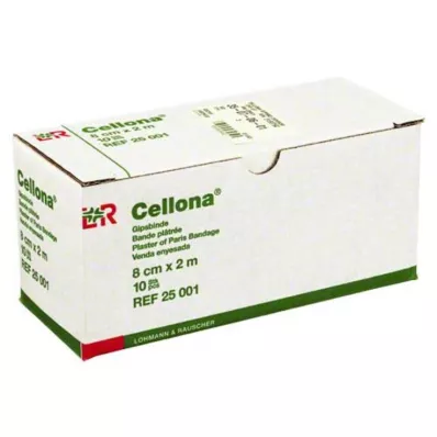 CELLONA Ligadura de gesso 8 cmx2 m, 2X5 pcs CELLONA Ligadura de gesso 8 cmx2 m, 2X5 pcs