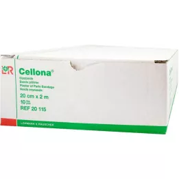 CELLONA Ligadura de gesso 20 cmx2 m, 2X5 pcs