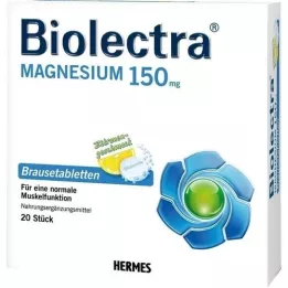 BIOLECTRA Magnésio 150 mg limão comprimidos efervescentes, 20 unid
