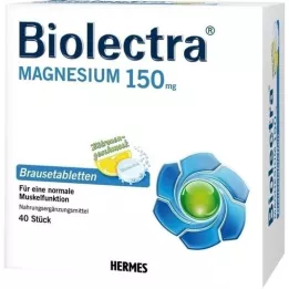 BIOLECTRA Magnésio 150 mg limão comprimidos efervescentes, 40 unid
