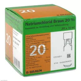 NATRIUMCHLORID 20% MPC Concentrado de eletrólito, 20X10 ml