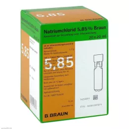 NATRIUMCHLORID 5,85% Castanho MPC Solução para perfusão, 20X20 ml