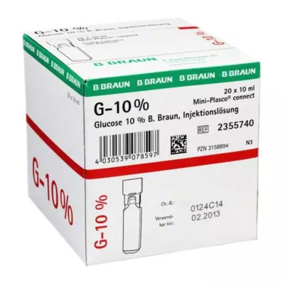 GLUCOSE 10% B.Braun Mini Plasco connect Inj.-Lsg., 20X10 ml GLUCOSE 10% B.Braun Mini Plasco connect Inj.-Lsg., 20X10 ml