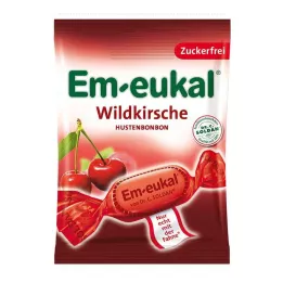 EM-EUKAL Rebuçados sem açúcar de cereja selvagem, 75 g