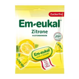 EM-EUKAL Rebuçados de limão sem açúcar, 75 g