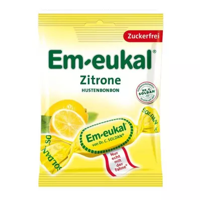 EM-EUKAL Rebuçados de limão sem açúcar, 75 g EM-EUKAL Rebuçados de limão sem açúcar, 75 g