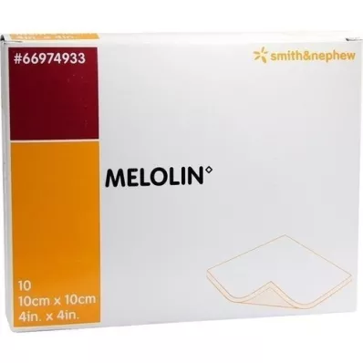 MELOLIN Pensos para feridas de 10x10 cm esterilizados, 10 unidades