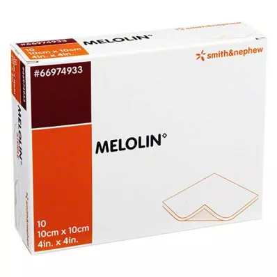 MELOLIN Pensos para feridas de 10x10 cm esterilizados, 10 unidades MELOLIN Pensos para feridas de 10x10 cm esterilizados, 10 unidades