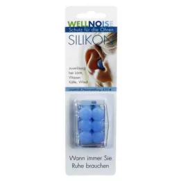 WELLNOISE Tampões para os ouvidos, blister azul, 3X2 pcs