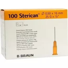 STERICAN Ins.insert.channel.0,5x16 mm, 100 unid