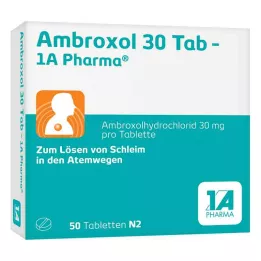 AMBROXOL 30 Tab-1A Pharma Tablets, 50 unid