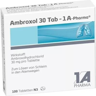 AMBROXOL 30 Tab-1A Pharma Tablets, 100 unid