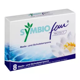 SYMBIOFEM Tampão protetor de banho e de proteção, 8 peças