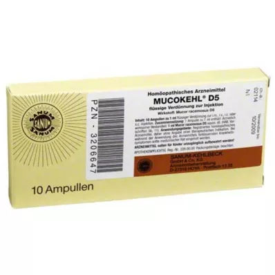 MUCOKEHL Ampolas D 5, 10X1 ml