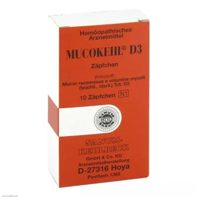 MUCOKEHL Supositórios D 3, 10 unid MUCOKEHL Supositórios D 3, 10 unid