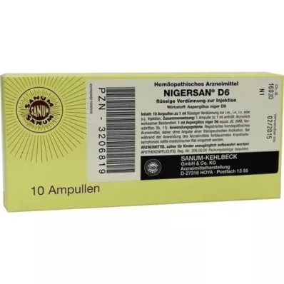 NIGERSAN D 6 ampolas, 10X1 ml