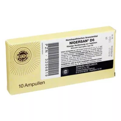 NIGERSAN D 6 ampolas, 10X1 ml NIGERSAN D 6 ampolas, 10X1 ml
