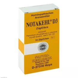 NOTAKEHL D 3 Supositórios, 10 unid