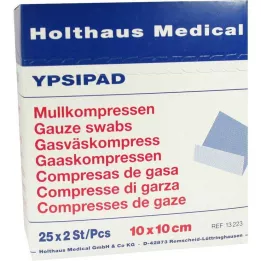 MULLKOMPRESSEN Ypsipad 10x10 cm estéril de 8 dobras, 25X2 pcs