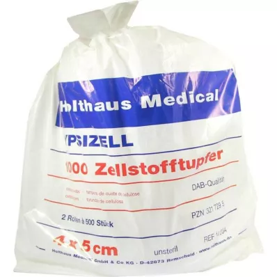 ZELLSTOFFTUPFER Ypsizell 4x5 cm, 1000 pcs ZELLSTOFFTUPFER Ypsizell 4x5 cm, 1000 pcs