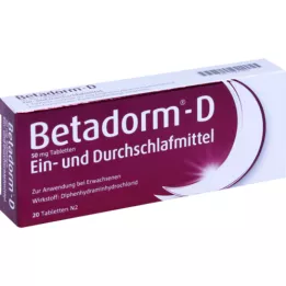 BETADORM Comprimidos D, 20 unidades