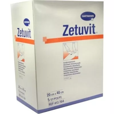 ZETUVIT Ventosas estéreis 20x40 cm, 5 peças