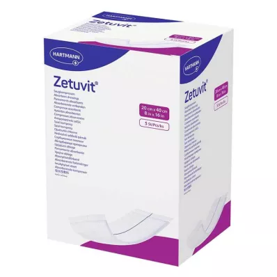 ZETUVIT Ventosas estéreis 20x40 cm, 5 peças ZETUVIT Ventosas estéreis 20x40 cm, 5 peças