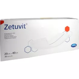 ZETUVIT Almofadas absorventes não esterilizadas 20x40 cm, 30 pcs