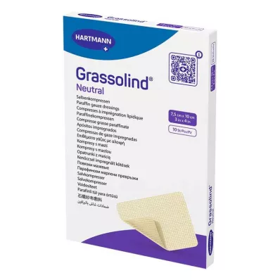 GRASSOLIND Compressas de pomada 7,5x10 cm estéreis, 10 unid GRASSOLIND Compressas de pomada 7,5x10 cm estéreis, 10 unid