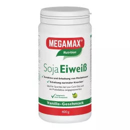MEGAMAX Proteína de soja em pó de baunilha, 400 g